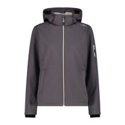 Kurtka damska turystyczna CMP 39A5006. Szare kurtki sportowe damskie CMP, m, bez wzorów, z softshellu, bez kaptura, trekkingowe. Za 340.00 zł.