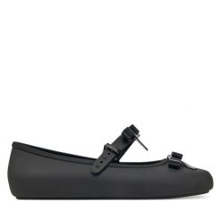 Baleriny Melissa. Czarne baleriny damskie Melissa, bez wzorów, bez obcasa. Za 219.99 zł.