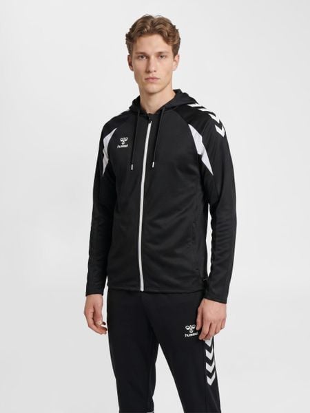 Bluza dresowa z kapturem Hummel Core 2.0. Białe bluzy męskie Hummel, s, bez wzorów, z dresówki, z kapturem. Za 266.00 zł.