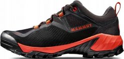 Buty trekkingowe Mammut Sapuen Low GTX - black/hot red. Czarne trekkingi męskie Mammut. Za 882.65 zł.