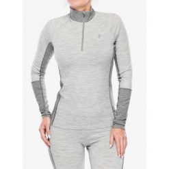 Bluza termoaktywna damska Peak Performance Magic Half Zip. Szare bluzy damskie Peak Performance, na zimę, bez wzorów, bez kaptura. Za 307.99 zł.