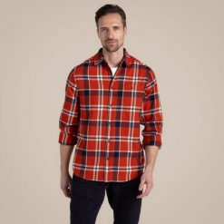 Koszula Craghoppers Gage. Białe koszule męskie Craghoppers, m, bez wzorów, z bawełny, casualowe, bez kołnierzyka, bez ramiączek. Za 160.95 zł.