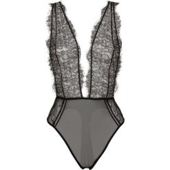 Body ze stringami "ouvert" bonprix czarny. Body damskie marki bonprix. Za 59.99 zł.