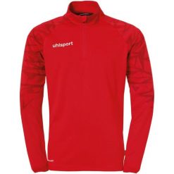 Długi rękaw 1/4 zip jersey Uhlsport Goal 25. Białe koszulki sportowe męskie Uhlsport, xl, bez wzorów, z jersey, bez kołnierzyka, bez ramiączek, do piłki nożnej. Za 183.50 zł.