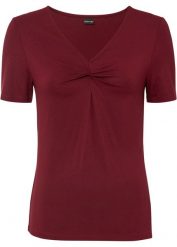 Shirt z długim rękawem (3 szt.), z czystej bawełny. Czarne bluzki damskie bonprix, bez wzorów, z bawełny, bez ramiączek. Za 79.99 zł.