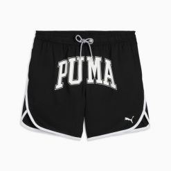 Kąpielówki męskie Puma SWIM TRACK MID czarne 93884502 r XL. Czarne kąpielówki męskie Puma, m, bez wzorów, z tkaniny, na fitness i siłownię. Za 157.02 zł.