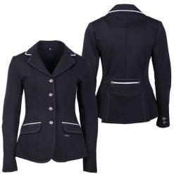 Kurtka do jazdy konnej QHP Coco. Czarne kurtki damskie QHP, m, bez wzorów, z elastanu, bez kaptura. Za 440.50 zł.