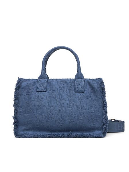 Valentino Torebka Shyla VBS8Y905 Niebieski. Niebieskie torebki do ręki damskie Valentino, bez wzorów, z materiału, bez dodatków. Za 359.99 zł.