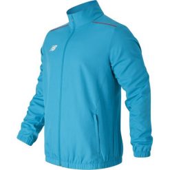 Kurtka treningowa MJ630029PLR. Niebieskie kurtki sportowe męskie New Balance, z materiału. W wyprzedaży za 129.99 zł.