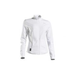 Kurtka tenis Dry 900 damska. Białe kurtki damskie ARTENGO, bez wzorów, z elastanu, bez kaptura, na fitness i siłownię. Za 99.99 zł.