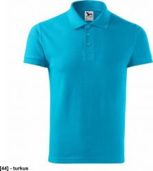 MALFINI Cotton Heavy 215 - ADLER - Koszulka polo męska, 220 g/m, 100% bawełna, - turkus M. Koszulki polo męskie Malfini, m, bez wzorów, z bawełny, bez ramiączek. Za 43.55 zł.