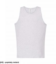 JHK - T-shirt męski bez rękawów popielaty melanż M. Szare t-shirty męskie JHK, m, bez wzorów, bez kołnierzyka. Za 17.69 zł.