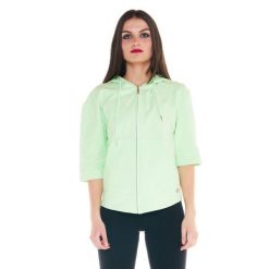 Damska bluza basic 3/4. Zielone bluzy sportowe damskie LEONE 1947 APPAREL, bez wzorów, z tkaniny, na fitness i siłownię. W wyprzedaży za 167.70 zł.