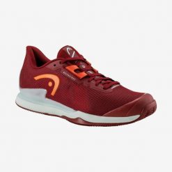 Buty tenisowe Head Sprint Pro 3.5 Clay. Czerwone buty sportowe męskie Head, bez zapięcia, do biegania. Za 469.00 zł.