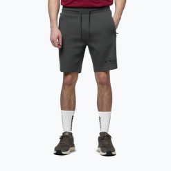 Spodenki męskie Pitbull Sampson. Szare szorty męskie PITBULL, m, bez wzorów, z bawełny. Za 189.99 zł.