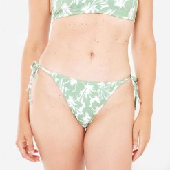 Dół kostiumu kąpielowego surfingowego damski Roxy Flower. Zielone bikini damskie Roxy, s, bez wzorów. W wyprzedaży za 79.99 zł.