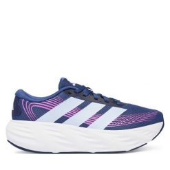 Buty do biegania adidas. Niebieskie obuwie sportowe damskie Adidas, bez wzorów, do biegania. Za 239.99 zł.
