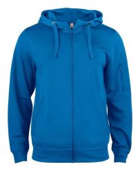 Clique Bluza z kapturem Basic Active Full Zip – 100% poliester. Niebieskie bluzy męskie CLIQUE, s, bez wzorów, z poliesteru, z kapturem. Za 203.98 zł.