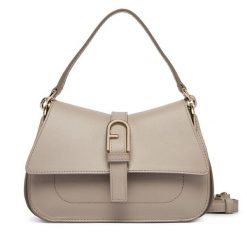 Torebka Furla. Brązowe torebki do ręki damskie Furla, bez wzorów, klasyczne, bez dodatków. Za 1,719.00 zł.