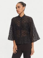 Karen by Simonsen Koszula Rubina 10105169 Czarny Oversize. Czarne bluzki damskie Karen by Simonsen, bez wzorów, z syntetyku, bez kołnierzyka, bez ramiączek. Za 209.99 zł.