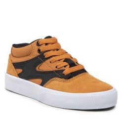 Sneakersy DC. Żółte półbuty chłopięce DC, bez wzorów, bez zapięcia. Za 189.99 zł.