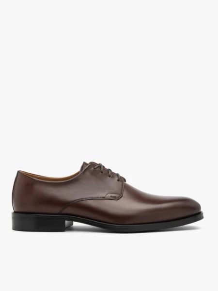 Brązowe eleganckie półbuty. Brązowe eleganckie półbuty Ryłko, ze skóry, eleganckie, bez zapięcia. Za 729.99 zł.