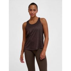 Damski tank top Hummel AOP Light Weight. Brązowe koszulki sportowe damskie Hummel, bez wzorów, bez kołnierzyka, bez ramiączek. Za 133.50 zł.