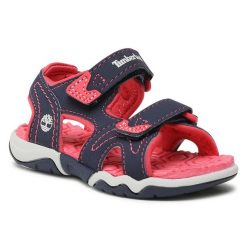 Sandały Timberland. Niebieskie sandały chłopięce Timberland, bez zapięcia. Za 139.99 zł.