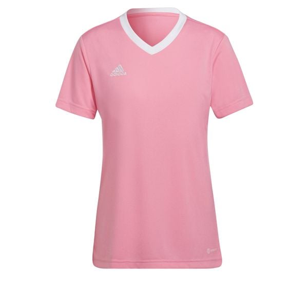 Koszulka piłkarska damska Adidas Entrada 22 Jersey. Czerwone koszulki sportowe damskie Adidas, xs, bez wzorów, z jersey, bez kołnierzyka, bez ramiączek, do piłki nożnej. Za 66.95 zł.