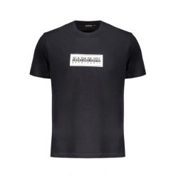 Koszulka męska Napapijri S-Box Logo. Czarne koszulki sportowe męskie Napapijri, m, bez wzorów, bez kołnierzyka, bez ramiączek, do biegania. Za 149.00 zł.