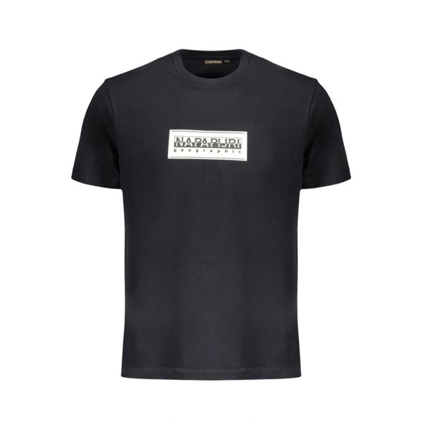 Koszulka męska Napapijri S-Box Logo. Czarne koszulki sportowe męskie Napapijri, m, bez wzorów, bez kołnierzyka, bez ramiączek, do biegania. Za 149.00 zł.