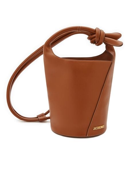 JACQUEMUS Plecak Le Petit Tourni 245BA366-3173 Brązowy. Brązowe plecaki damskie JACQUEMUS, bez wzorów, ze skóry. Za 3,889.00 zł.