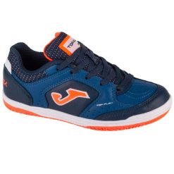 Buty halowe - halówki chłopięce, Top Flex Jr 24 TPJW IN. Brązowe buty sportowe chłopięce Joma, bez wzorów, bez zapięcia, do piłki nożnej. Za 139.99 zł.