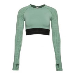 Top treningowy longsleeve damski Gymshark Vision Crop Top. Zielone obuwie sportowe damskie GYMSHARK, bez wzorów, na fitness i siłownię. Za 109.99 zł.