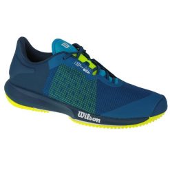 Buty do tenisa męskie, Wilson Kaos Swift. Niebieskie buty sportowe męskie Wilson, bez zapięcia, tenisowe. Za 349.99 zł.