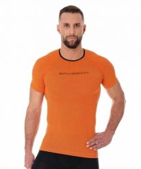 Koszulka męska z krótkim rękawem Brubeck 3D Run PRO. Brązowe koszulki sportowe męskie Brubeck, l, bez wzorów, z dzianiny, bez kołnierzyka, bez ramiączek, do biegania. Za 86.49 zł.