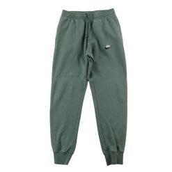 Second life - Spodnie dresowe męskie Nike tapered fit - Jak nowy. Zielone spodnie sportowe męskie Nike, m, bez wzorów, z dresówki, do biegania. Za 127.76 zł.