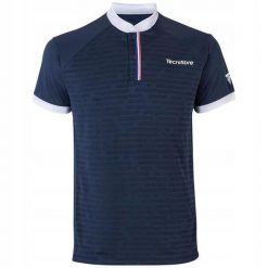 Koszulka polo męska Tecnifibre F3. Niebieskie koszulki polo męskie TECNIFIBRE, m, bez wzorów, sportowe, bez ramiączek. Za 99.00 zł.