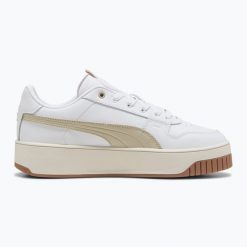 Buty damskie PUMA Carina Street Lux. Brązowe obuwie sportowe damskie Puma, bez wzorów, na fitness i siłownię. Za 269.99 zł.