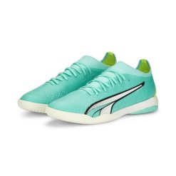 Buty piłkarskie męskie PUMA Ultra Match IT. Białe buty sportowe męskie Puma, z materiału, bez zapięcia, do piłki nożnej. Za 189.99 zł.
