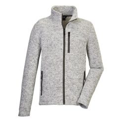Bluza dzianinowa zapinana na zamek męska Killtec GW 55 ecru. Białe bluzy męskie KILLTEC, l, bez wzorów, z dzianiny, bez kaptura. Za 285.90 zł.