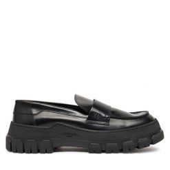 Loafersy Weekend Max Mara. Czarne mokasyny damskie Weekend Max Mara. Za 669.99 zł.