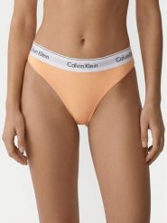 Calvin Klein Underwear Figi brazylijskie LV00QF8522 Pomarańczowy jasny. Brązowe figi damskie Calvin Klein Underwear, xl, bez wzorów, z bawełny. Za 99.99 zł.