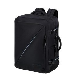 Plecak podróżny do samolotu American Tourister Take2cabin L - black. Czarne plecaki damskie American Tourister, bez wzorów. Za 361.50 zł.