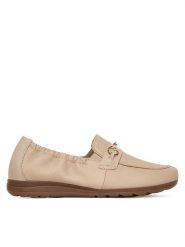 Rieker Mokasyny L9354-60 Beżowy. Brązowe mokasyny damskie Rieker, ze skóry. Za 339.99 zł.