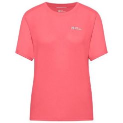 Koszulka trekkingowa damska Jack Wolfskin Vonnan. Czerwone koszulki sportowe damskie Jack Wolfskin, l, bez wzorów, z materiału, bez kołnierzyka, bez ramiączek, na fitness i siłownię. Za 129.99 zł.