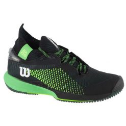 Buty do tenisa męskie, Wilson Kaos Rapide SFT. Czarne buty sportowe męskie Wilson, z gumy, bez zapięcia, tenisowe. Za 449.99 zł.