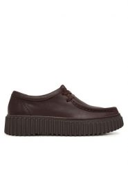 Clarks Półbuty Torhill Bee 26327768 Brązowy ciemny. Brązowe półbuty damskie Clarks, bez wzorów, ze skóry, bez obcasa, na płaskiej podeszwie, bez zapięcia. Za 479.99 zł.