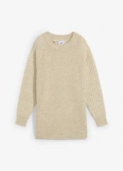 Ciepły sweter 2 w 1 ciążowy i do karmienia piersią. Zielone swetry damskie bonprix, bez wzorów, bez kołnierzyka, moda ciążowa, bez ramiączek, bez kaptura. Za 124.99 zł.