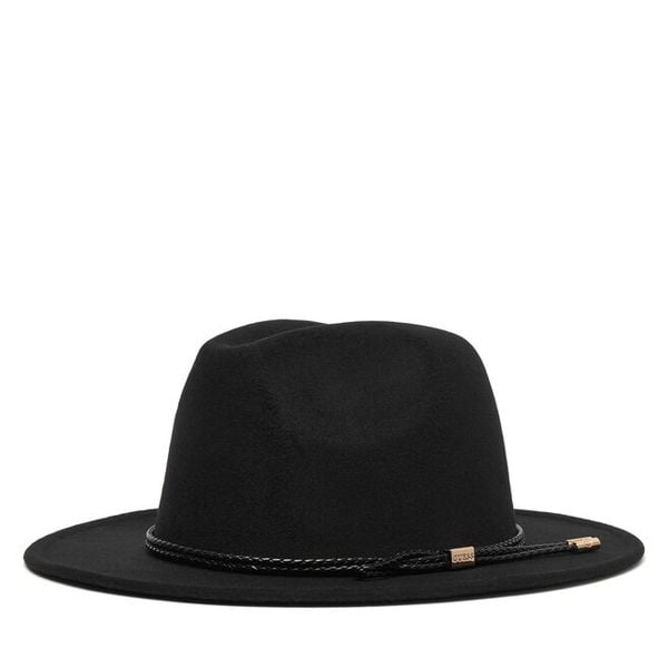 Kapelusz Guess. Czarne czapki i kapelusze damskie Guess, z aplikacjami. Za 234.99 zł.